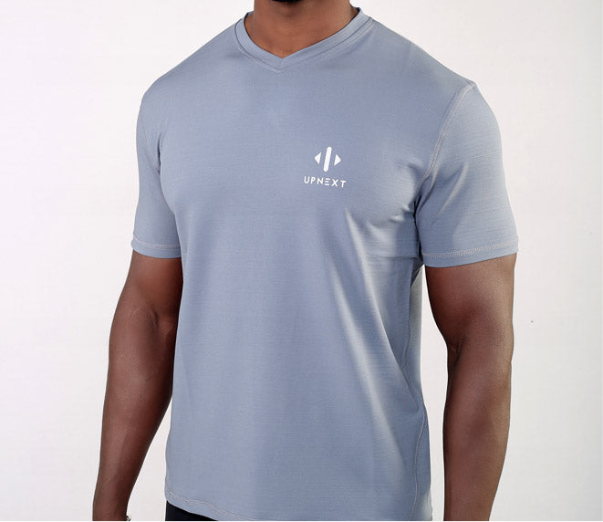 Gym Training V-Neck T-shirt heavy for Perfect Lift and Train